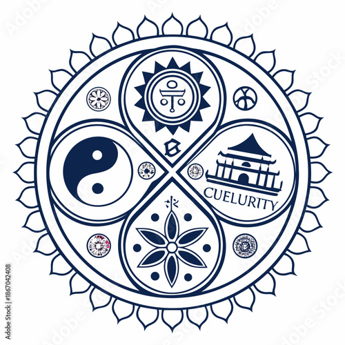 Cultural symbolism mandala