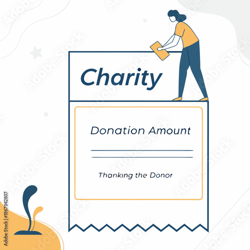 Charity donation certificate