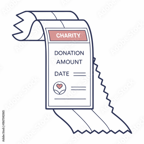 Charity donation receipt