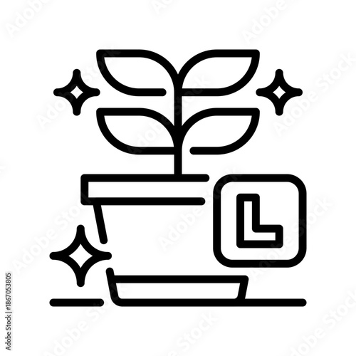Internship Line Icon, Outline Symbol for Student Training, Work Experience, Entry Level, Skill Development, and Career Learning. Vector Sign Icon.