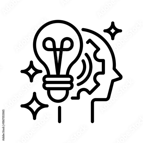 Soft Skills Line Icon, Outline Symbol for Interpersonal Ability, Emotional Intelligence, Team Communication, Problem Solving, and Leadership Trait. Vector Sign Icon.