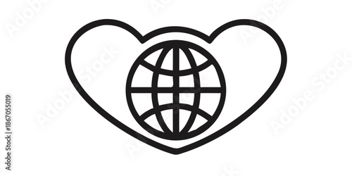 Global love icon