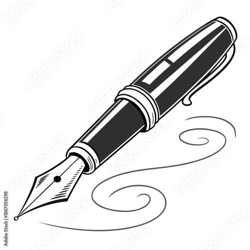 Fountain pen illustration