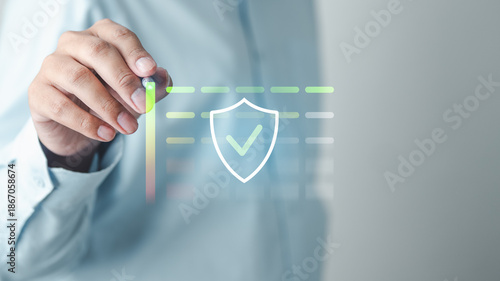 Password strength meter and security validation concept during signup, showing safe account creation, secure login rules, identity protection, and privacy focused authentication.