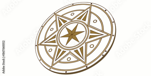 Compass rose illustration