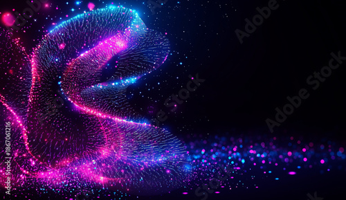 Abstract data visualization background	
