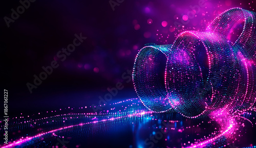 Abstract data visualization background	
