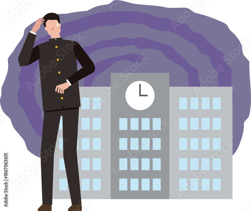 学校が苦手な男子生徒