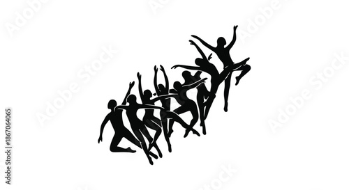 grass silhouette isolated on white