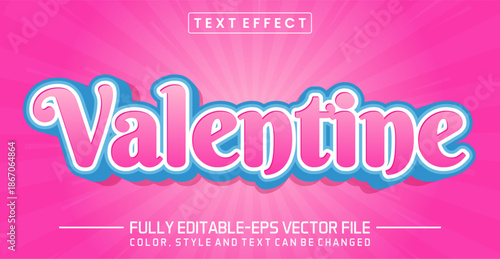 Valentine font Text effect editable