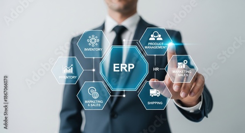 ERP System Interface with Business Management Modules