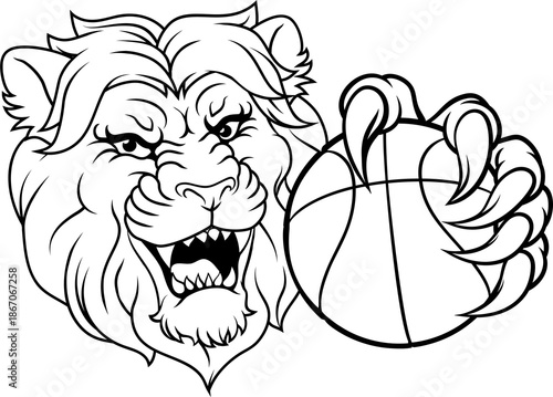 A lion basketball ball team...