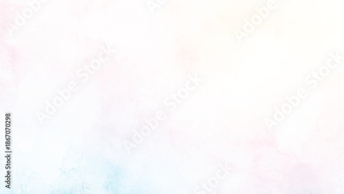 Fantasy smooth light pink, purple shades and blue watercolor paper textured illustration for grunge design, vintage card, templates. Pastel ink colors wet effect hand drawn canvas aquarelle background