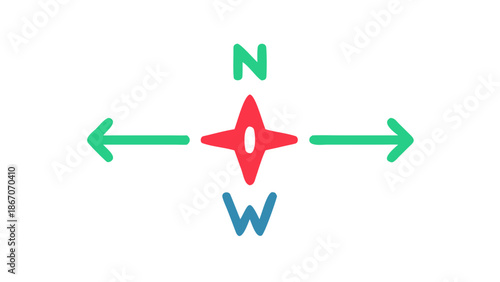 Compass rose illustration