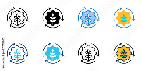 Agronomy icons set multiple style collection. Editable stroke 
