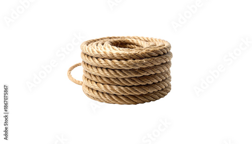 Gold bows and ribbons are tied in knots with brown jute twine, separated against a white background