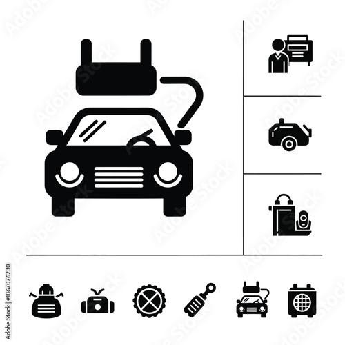 Dynamic Asymmetrical Abstract Icon Design Element for Modern Digital Branding and Creative Web Interface Projects
