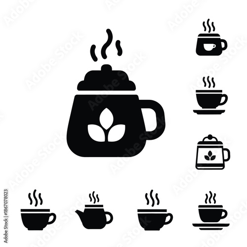 Wallpaper Mural Refined Asymmetrical Digital Icon: Sleek Line Art Vector for Professional Websites and Branding Torontodigital.ca