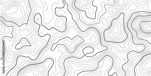 Seamless abstract vector illustration featuring a black geometric wave pattern with retro floral line art and swirl textures for decorative wallpaper and textile tile design