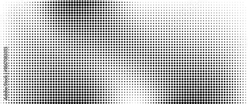 Dotted halftone gradient texture. Fading polka dot background. Repeated dots gradation pattern background.