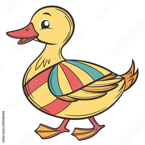 Colorful Bath Time Rubber Duckie Graphic