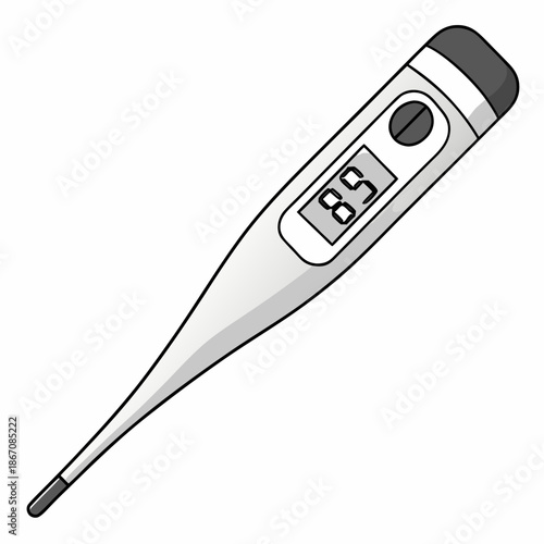 Electronic Clinical Thermometer for Healthcare Use