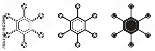 hub and spoke icon. network connection and central database vector icon set design for logo, website, app, UI, banner isolated on transparent background.