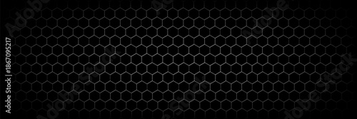 Gray background. Dark hexagon carbon fiber texture. Metal texture steel background. Design template vector eps 10