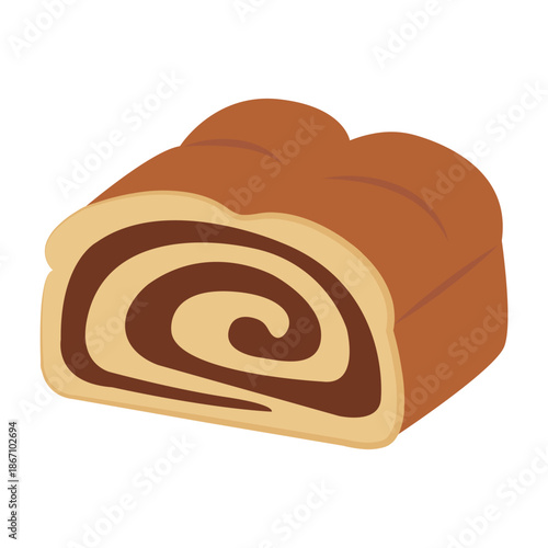 Vector graphic icon for Chocolate roll