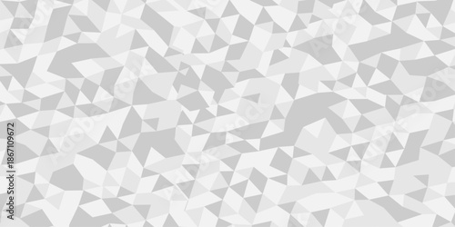 Vector gray overlapping polygon square texture. Seamless geometric pattern triangle shapes low polygon backdrop background. Abstract line poly background.