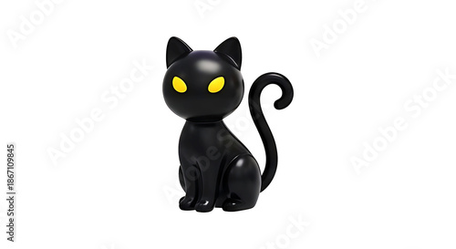 halloowen black cat on a transparent background