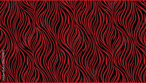 Abstract red and black patterned background texture