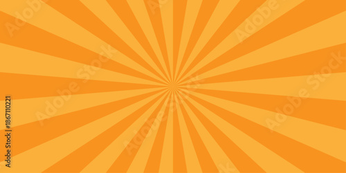 Vector sunray stripe background. Light sunburst glowing background. Sunburst pattern summer social banner. vector illustration pattern beam rays. Spiral radial striped backdrop design.