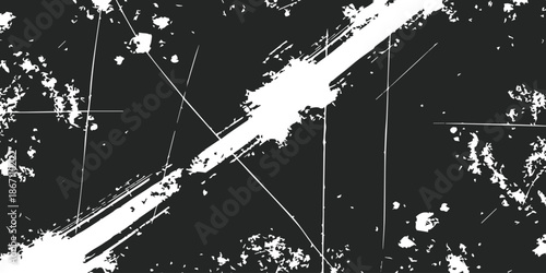 Distressed monochrome texture with diagonal scratch lines and vintage grunge effect