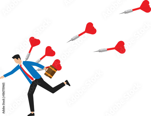 Business Failure and business crisis concept
