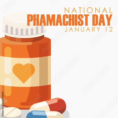 vector graphic of National Pharmacist Day ideal for National Pharmacist Day celebration