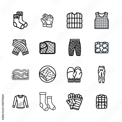 Beauty and Wellness Icon Set for Cosmetic Products Fashion Trends and Personal Care Services