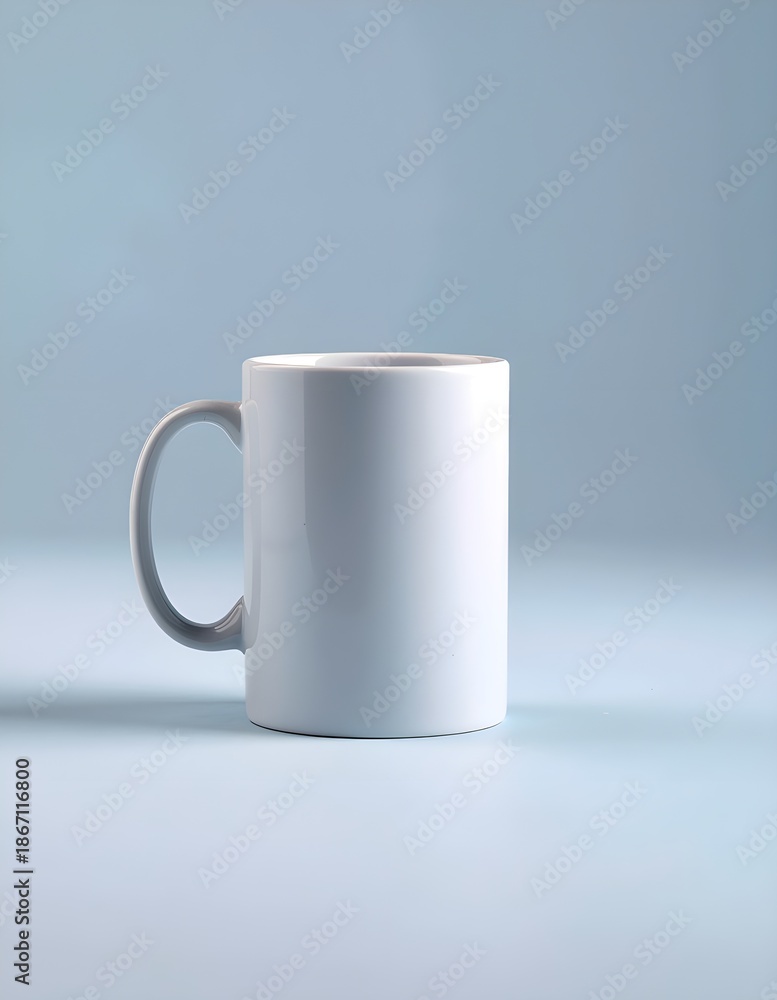 Obraz premium isolated mockup of coffee mug centered composition, floating object