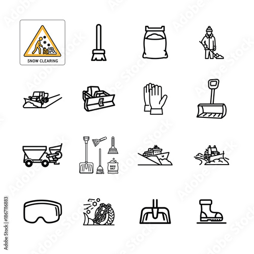 Automotive and Car Icon Set for Vehicle Maintenance Transport Services and Motor Engineering