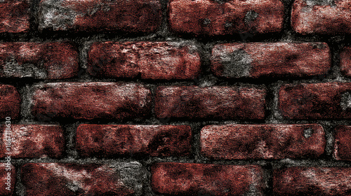 Red Brick Wall Texture Weathered Surface