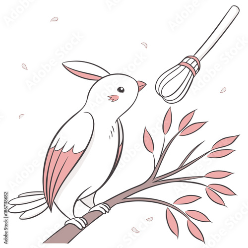 Isolated Cosmetic Brush Vector Illustration White