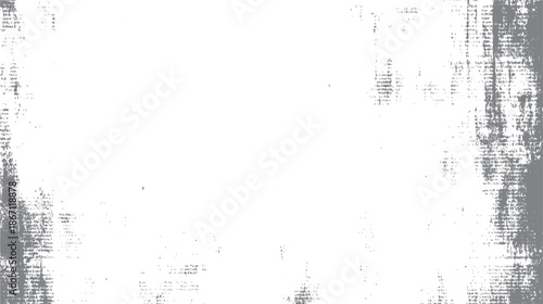 Grungy distressed vintage newspaper texture with faded text and rough edges creating a weathered abstract background for projects and overlays