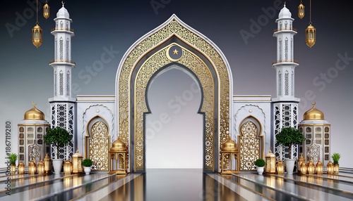Elaborate Ornate Islamic Architectural