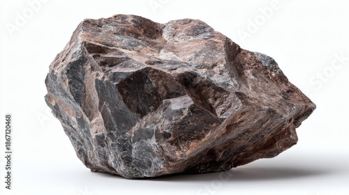 Large Rock Isolated White Background