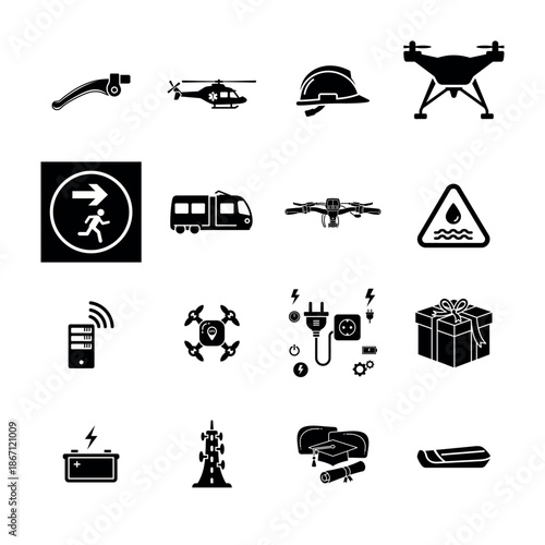 Comprehensive Medical and Healthcare Vector Icon Collection with Symbols for Health, Medicine, and Hospital Care