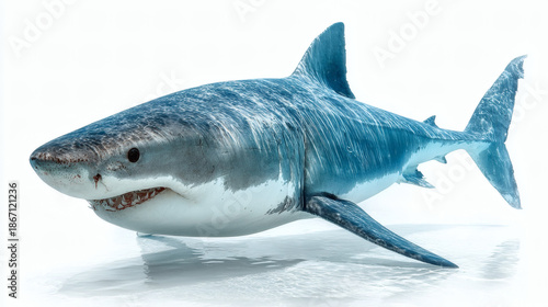 Great White Shark Blue Water 3D