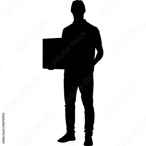 Delivery Man SIlhouette