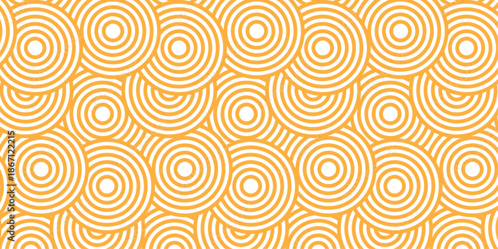 Fototapeta premium Abstract rounded overlap fabric cloth decor doodle creative flow design. vector textile digital print layout fabric overlapping circle colorful stylish texture background.