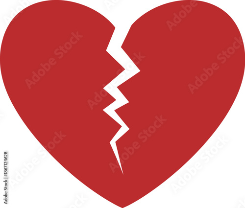 Broken heart symbolizing heartbreak and sorrow