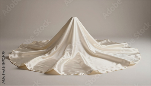 Luxurious Satin Drapery with Elegant Light Reflection